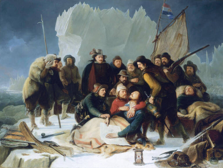 Tod Willem Barents' (Gemälde C. J. L. Portman, 1836)